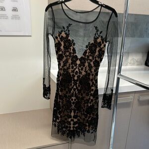 Elegant Black Lace Dress